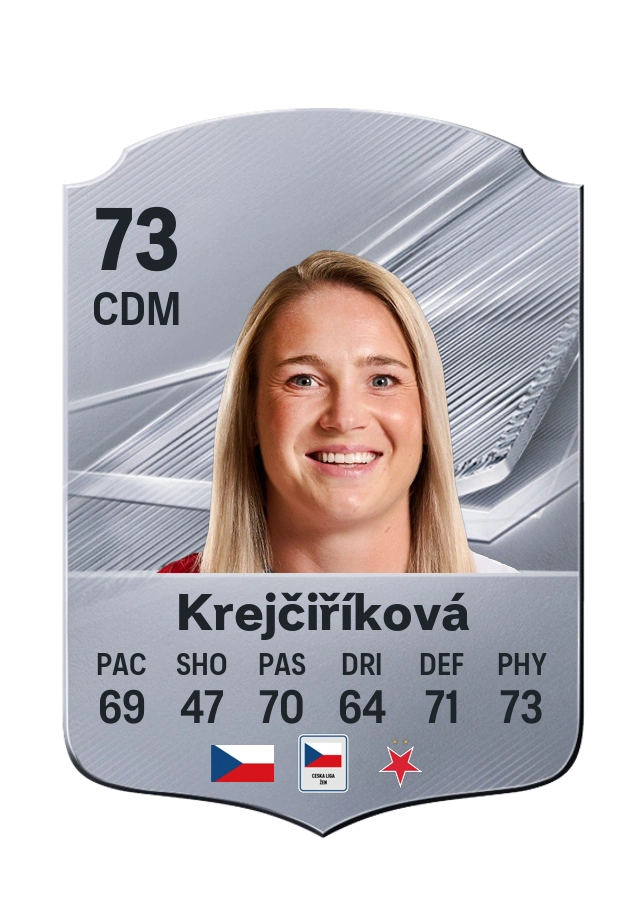 Tereza Krejčiříková, Common card, rated 73
