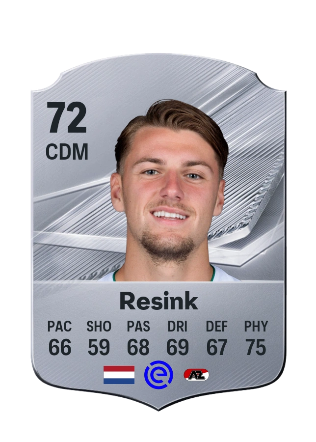 Stije Resink, Common card, rated 72