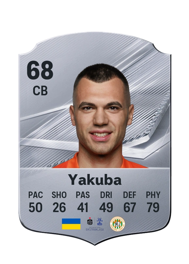Roman Yakuba, Common card, rated 68