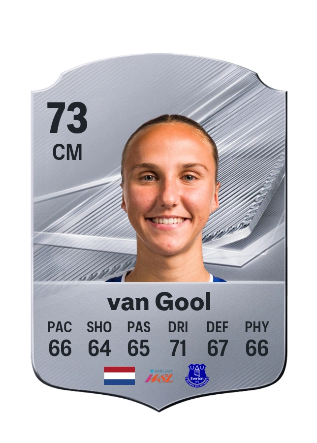 Rosa van Gool، بطاقة Common، بتقييم 73