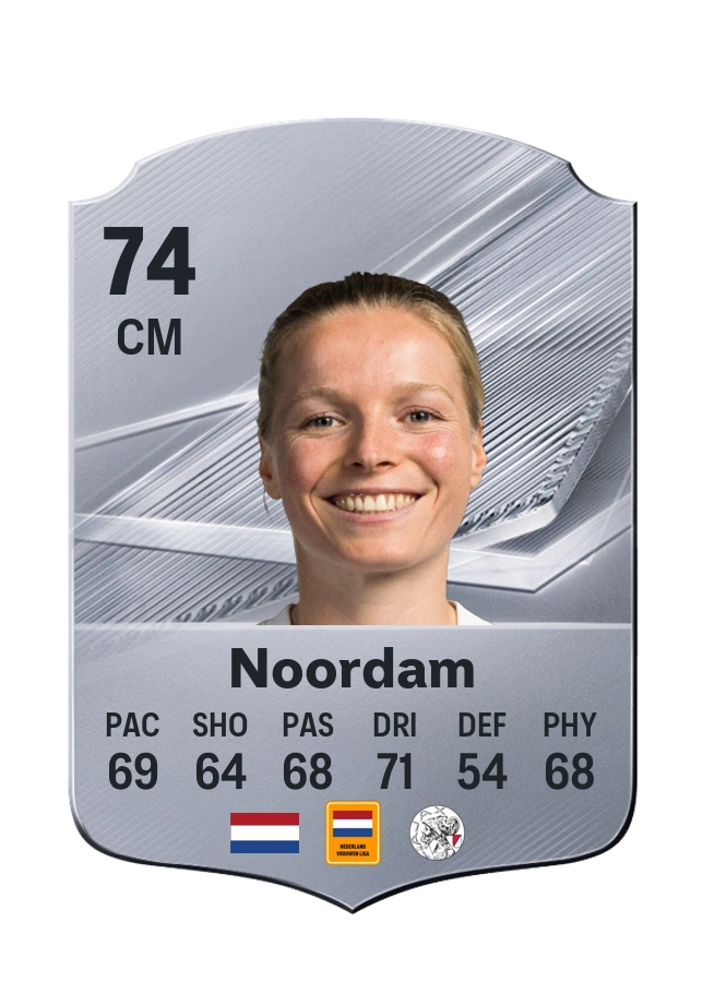 Nadine Noordam, Common card, rated 74
