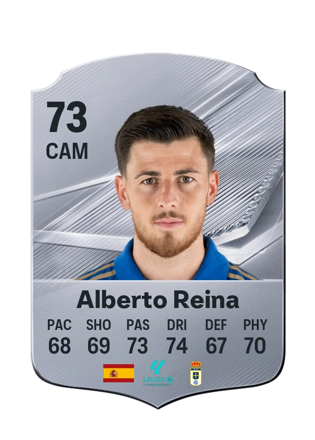 Alberto Reina, Common card, rated 73