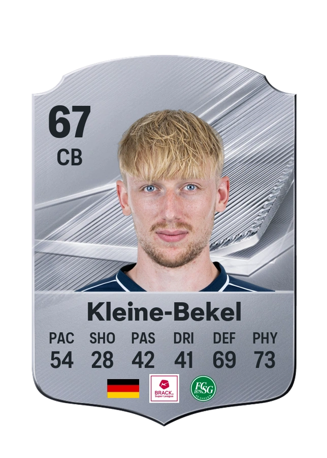 Colin Kleine-Bekel, Common-kaart, rating 67