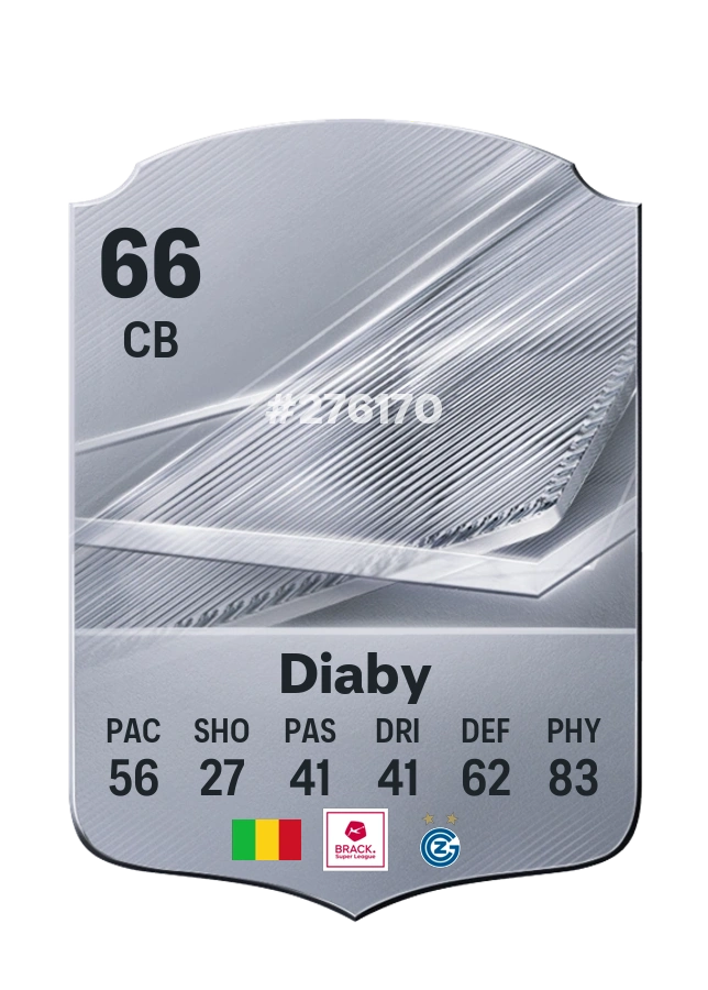Abdoulaye Diaby, karta Common, ocena 66
