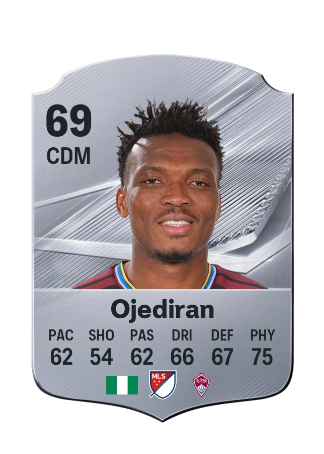 Hamzat Ojediran, Common card, rated 69