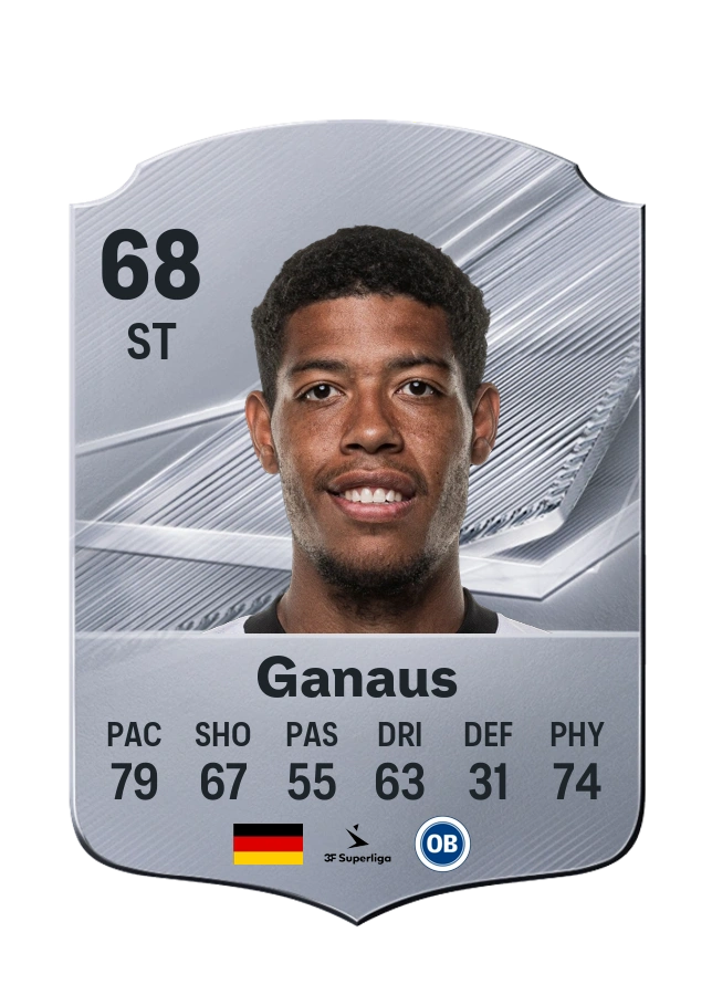Noah Ganaus, Common card, rated 68