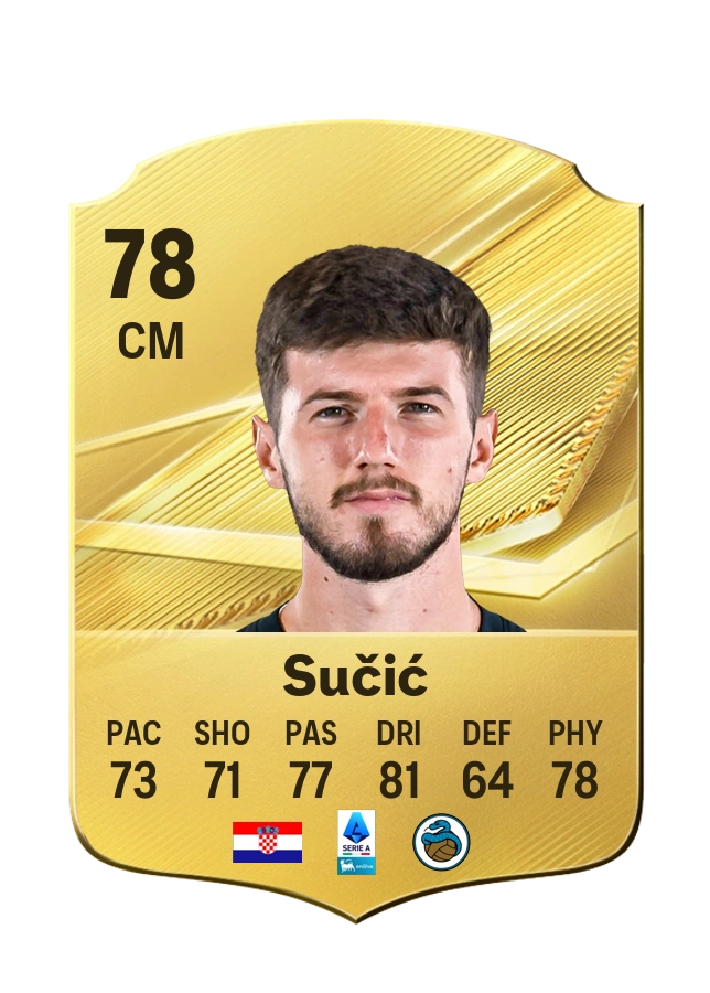 Petar Sučić, karta Common, ocena 78