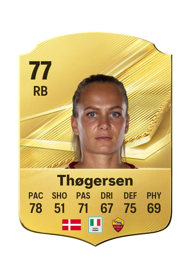 Frederikke Thøgersen, Common card, rated 77