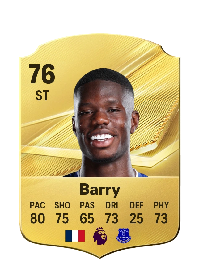 Thierno Barry, karta Common, ocena 76
