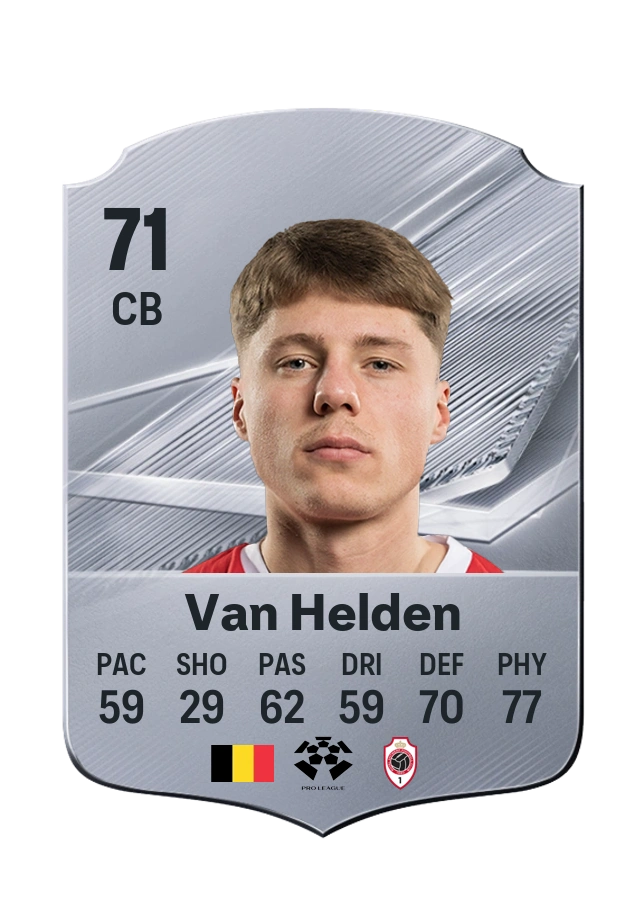 Rein Van Helden, Common card, rated 71