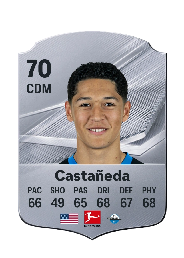 Santiago Castañeda, karta Common, ocena 70
