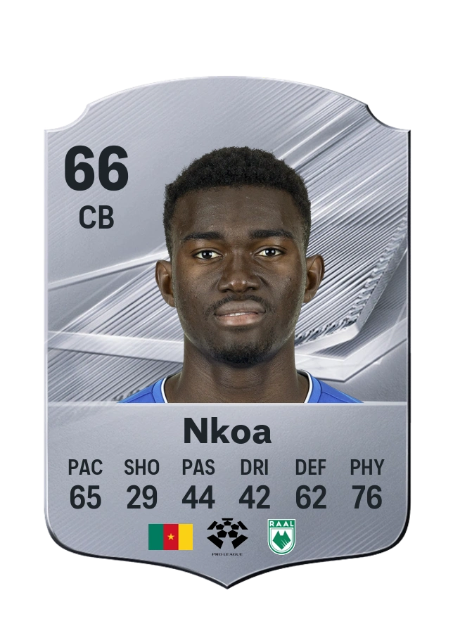 Carte Common de Patrick Nkoa, note 66