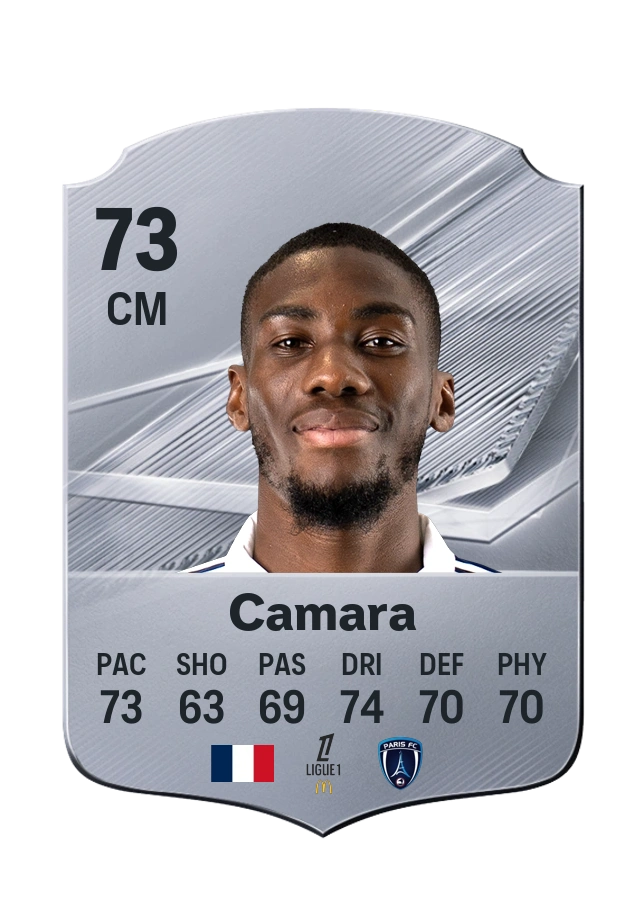 Carta Common di Adama Camara, valutazione 73