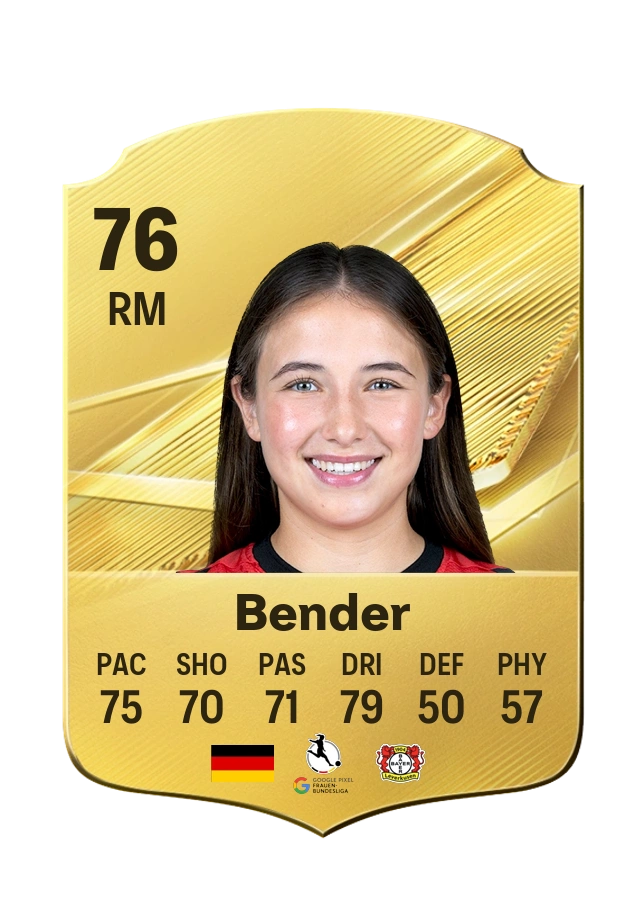 Loreen Bender, Common card, rated 76