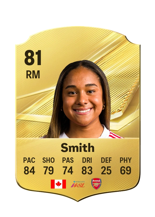 Olivia Smith, Common card, rated 81