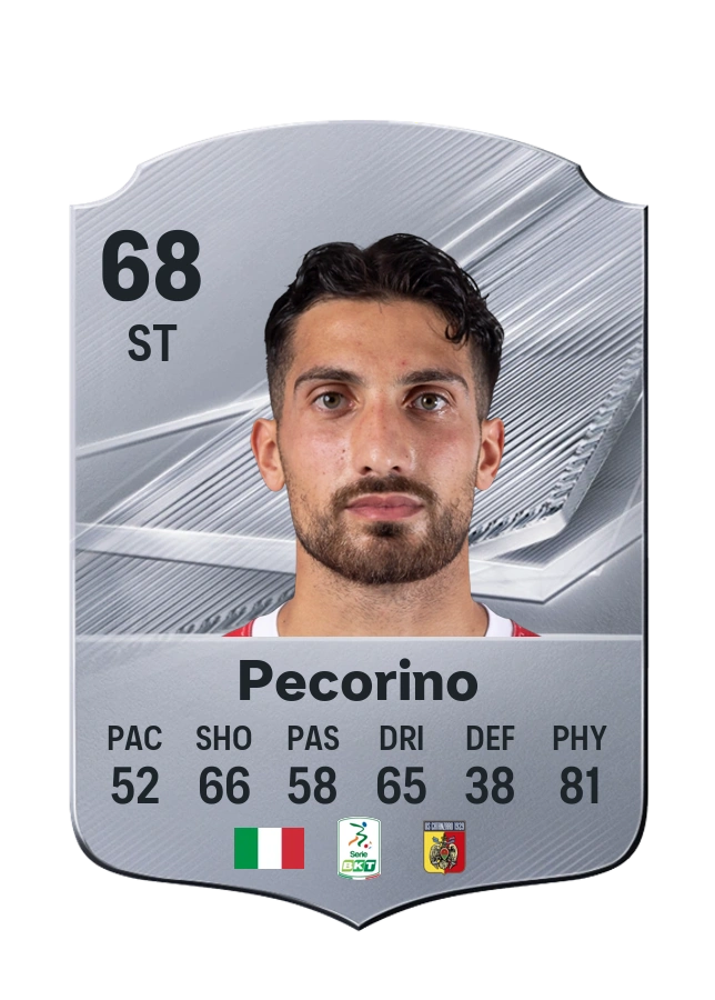 Emanuele Pecorino, Common card, rated 68