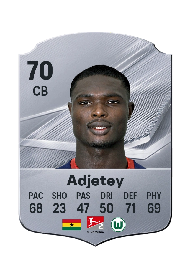 Jonas Adjetey, Common card, rated 70