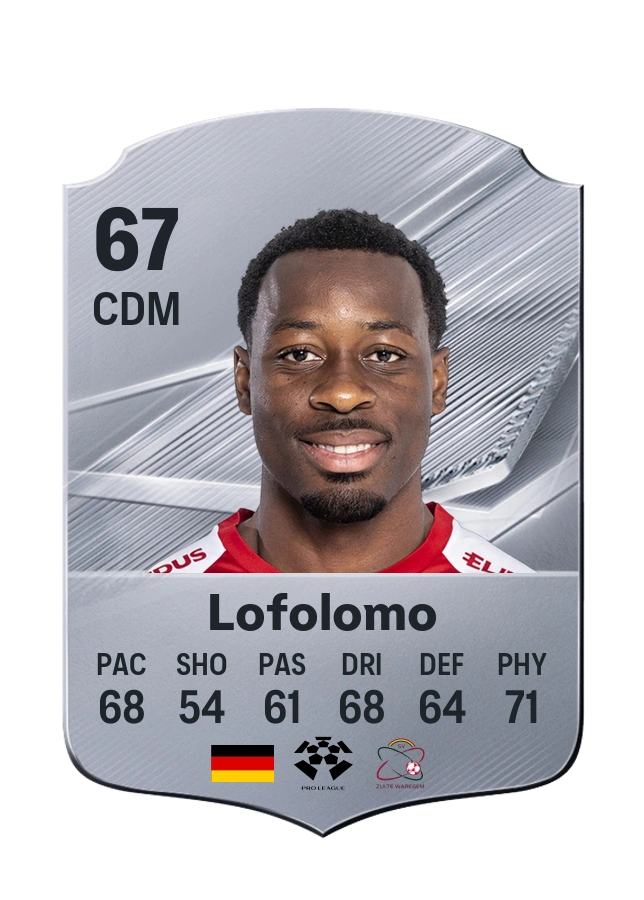 Enrique Lofolomo, Common card, rated 67