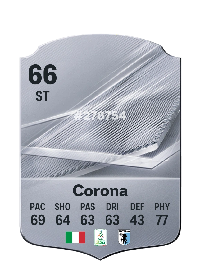 Giacomo Corona, Common kartı, reyting 66