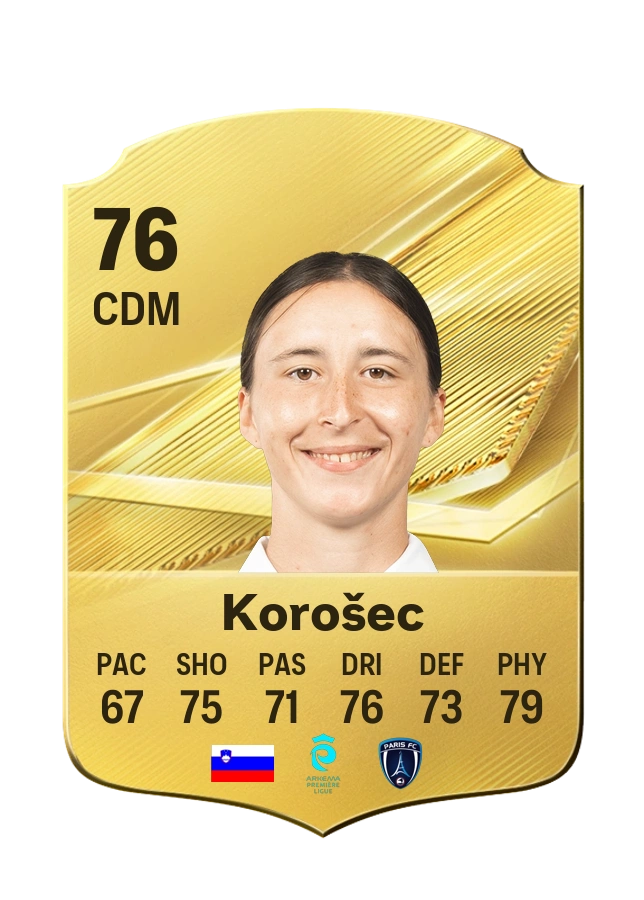 Kaja Korošec, Common card, rated 76