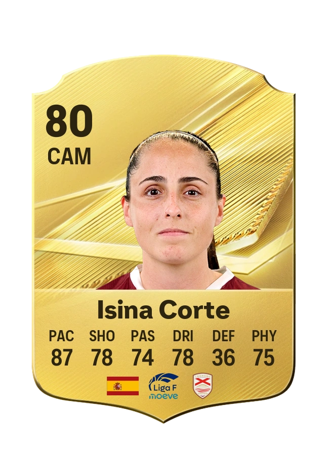 Isina Corte, Common card, rated 80