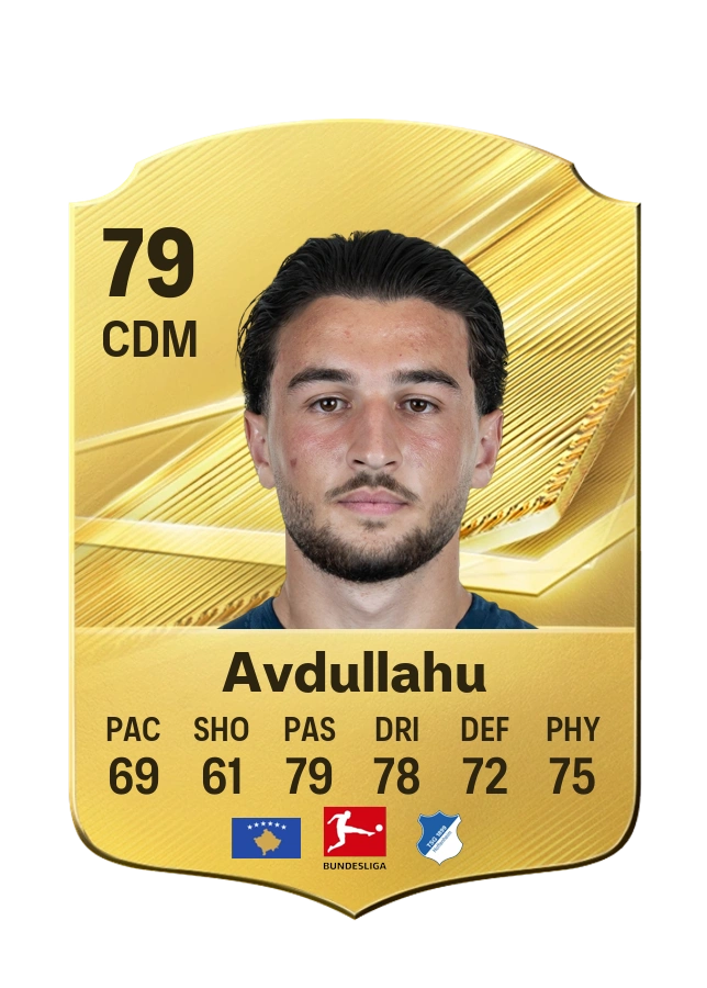 Leon Avdullahu, Common card, rated 79