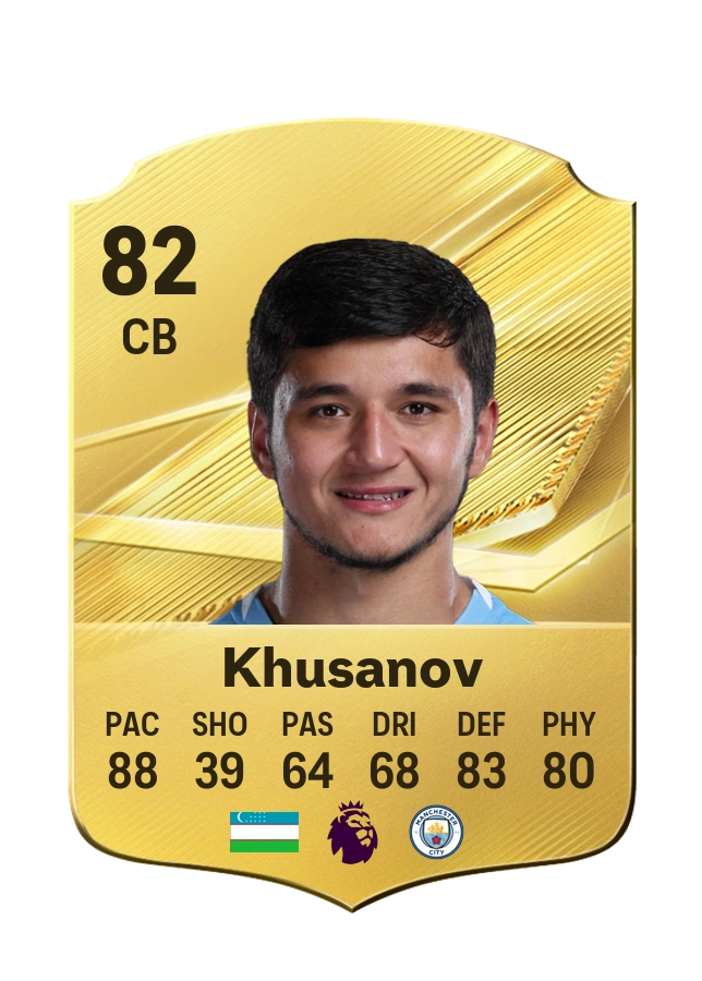 Abdukodir Khusanov, Common card, rated 82