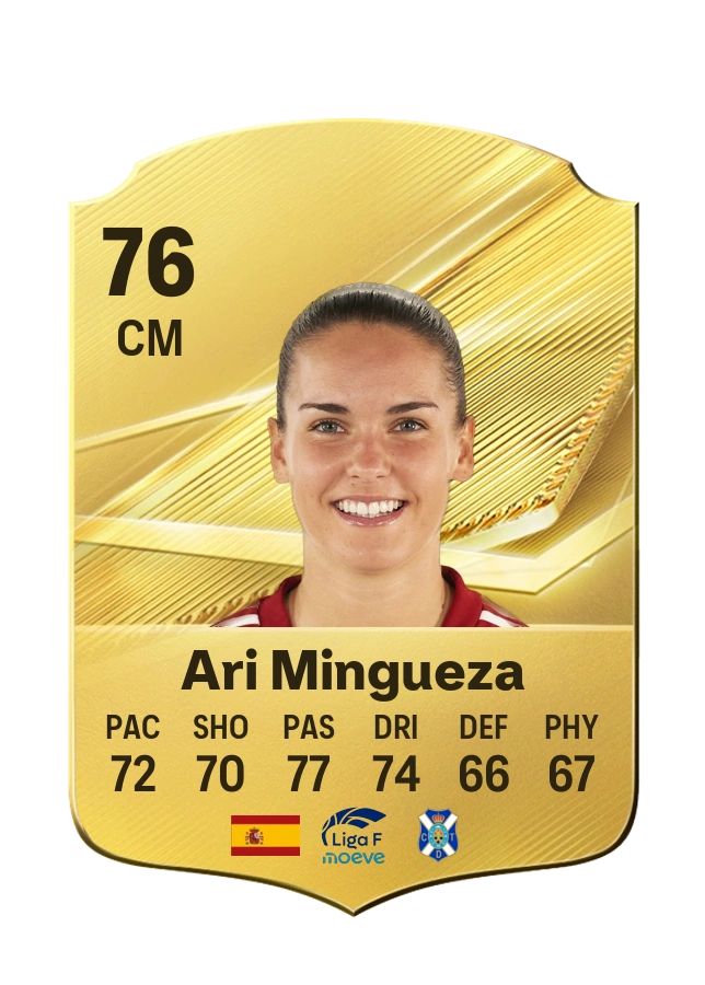 Ari Mingueza, Common card, rated 76