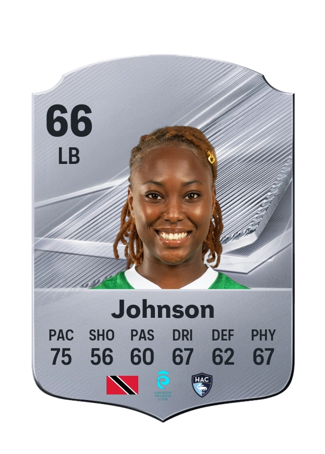 Kédie Johnson, Common card, rated 66