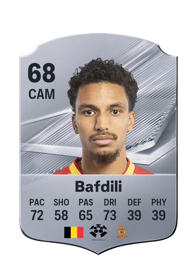 Bilal Bafdili, Common card, rated 68