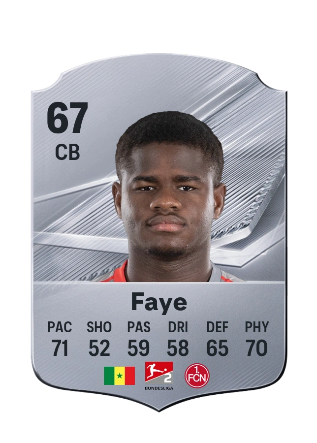 Mikayil Faye, karta Common, ocena 67