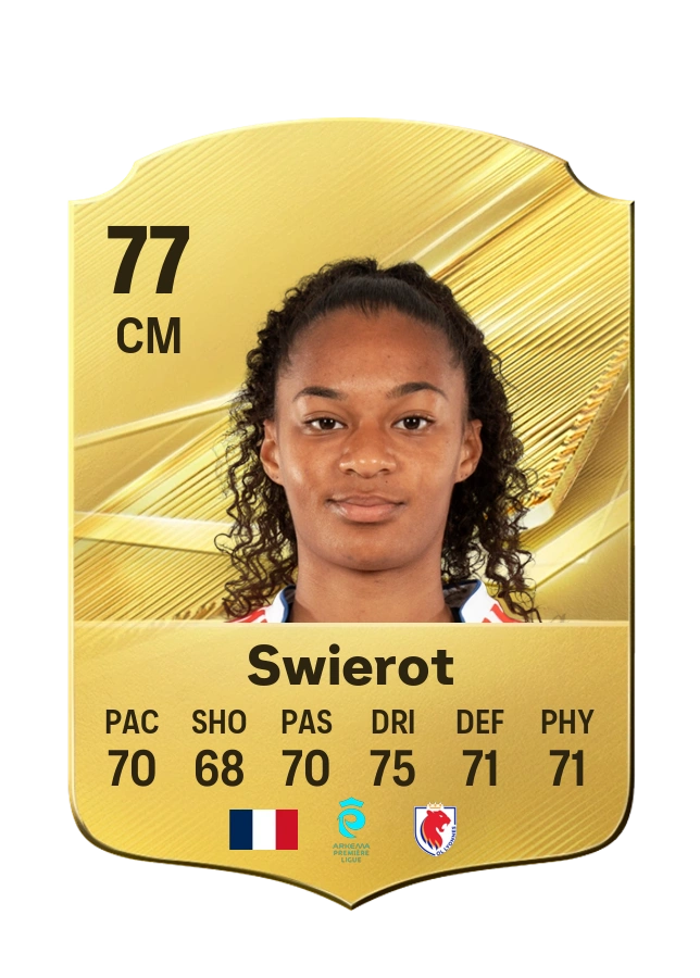 Julie Swierot, Common card, rated 77