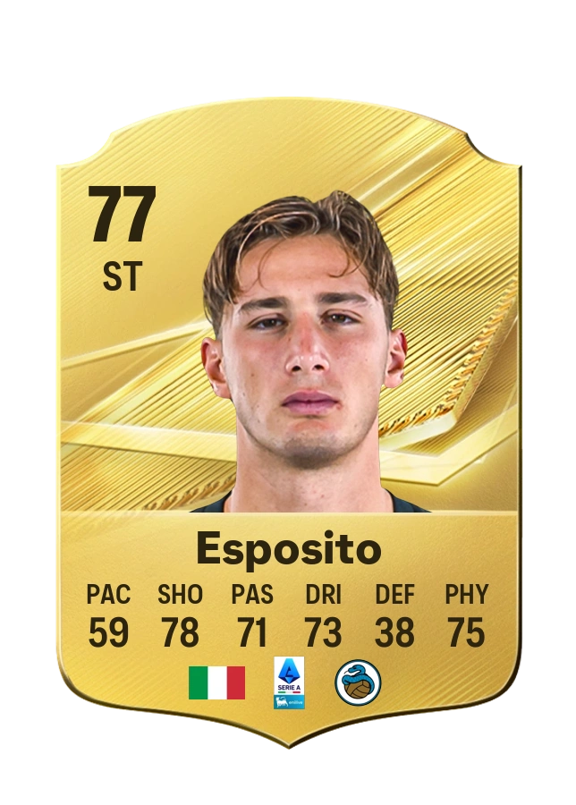 Francesco Pio Esposito, Common card, rated 77