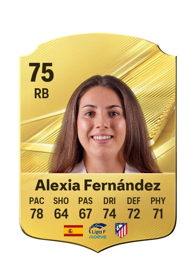 Alexia Fernández, Common card, rated 75