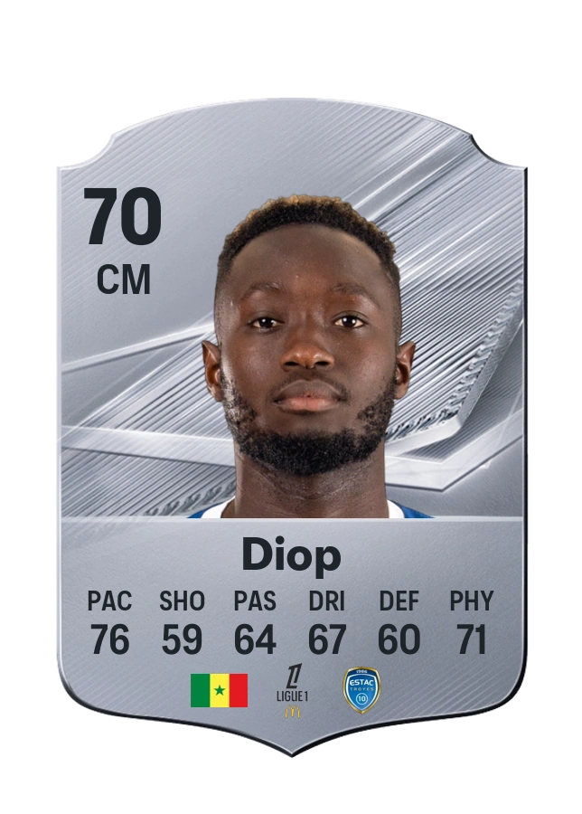 Mouhamed Diop, Common kartı, reyting 70