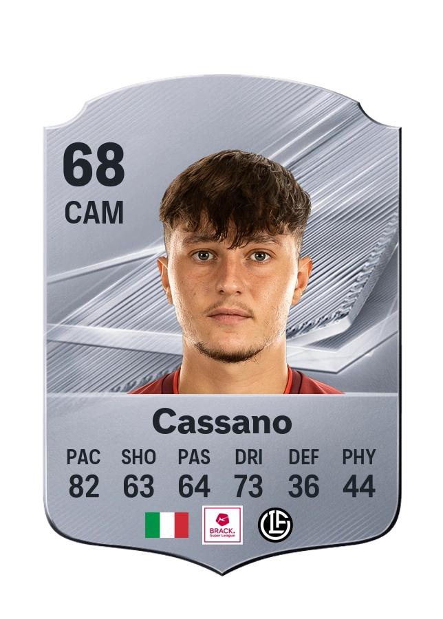 Claudio Cassano, Common card, rated 68