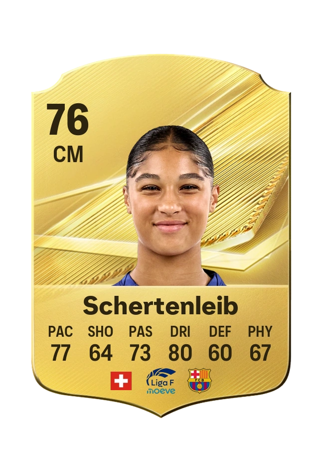 Sydney Schertenleib, Common card, rated 76