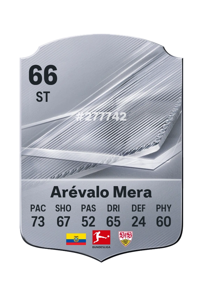 Jeremy Arévalo Mera, karta Common, ocena 66