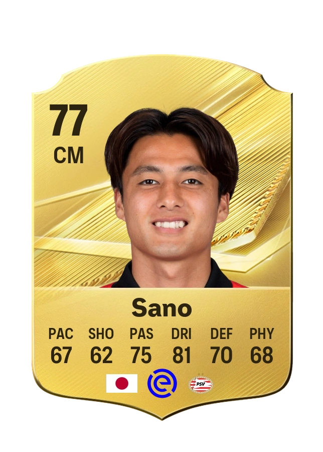Kodai Sano, Common card, rated 77