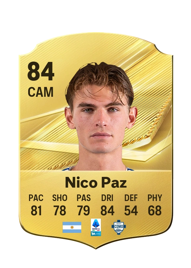 Nico Paz, Common-kaart, rating 84