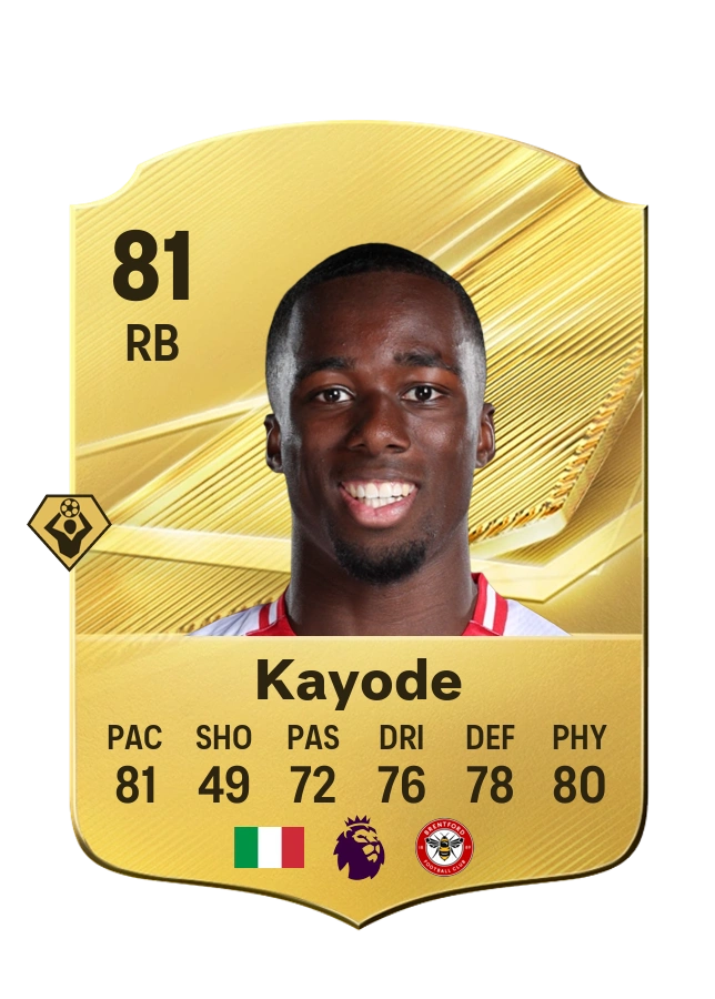Michael Kayode, Common-kaart, rating 81