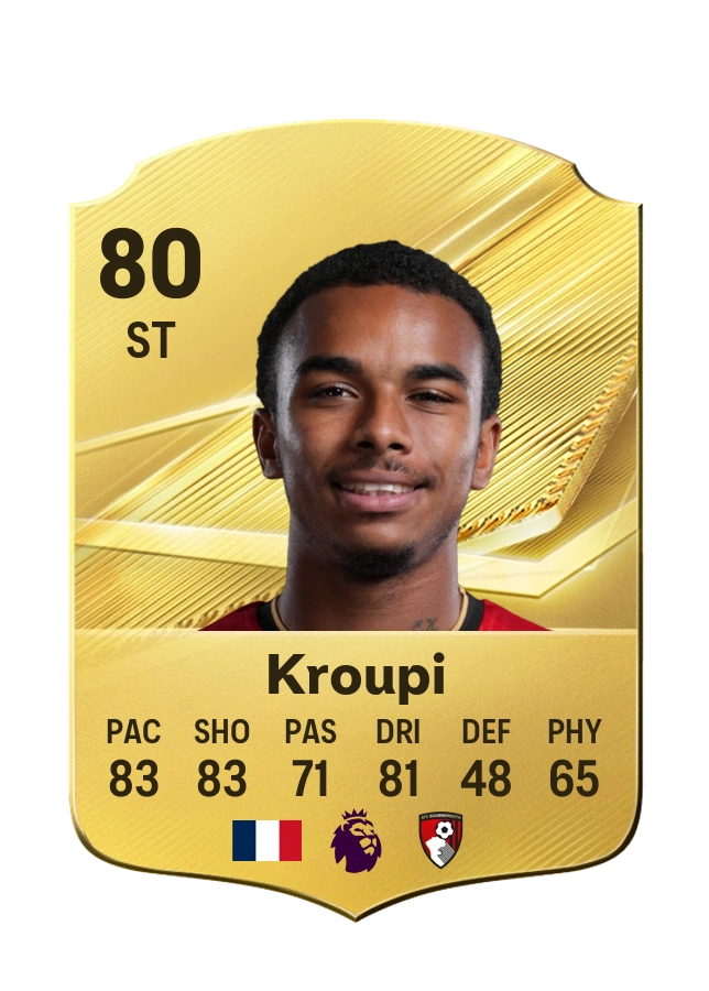 Eli Junior Kroupi, Common card, rated 80