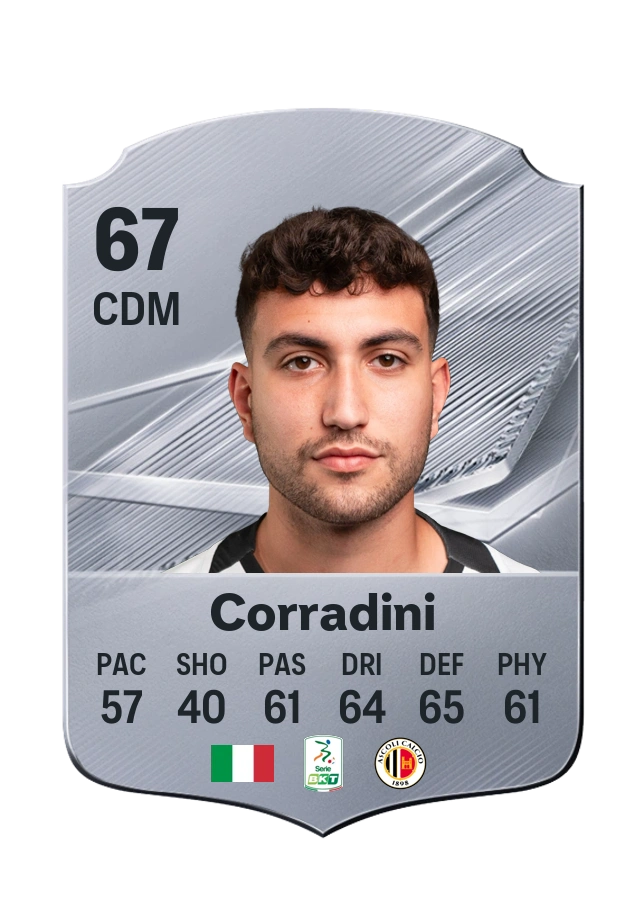 Giovanni Corradini, Common card, rated 67