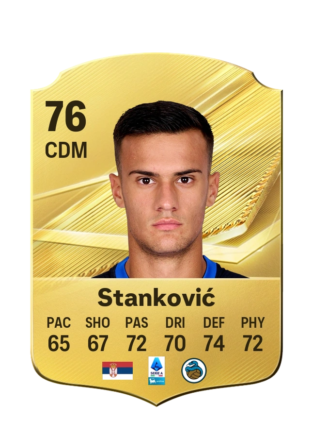 Aleksandar Stanković, Common card, rated 76