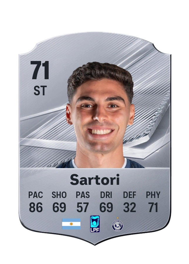 Fabrizio Sartori, Common card, rated 71
