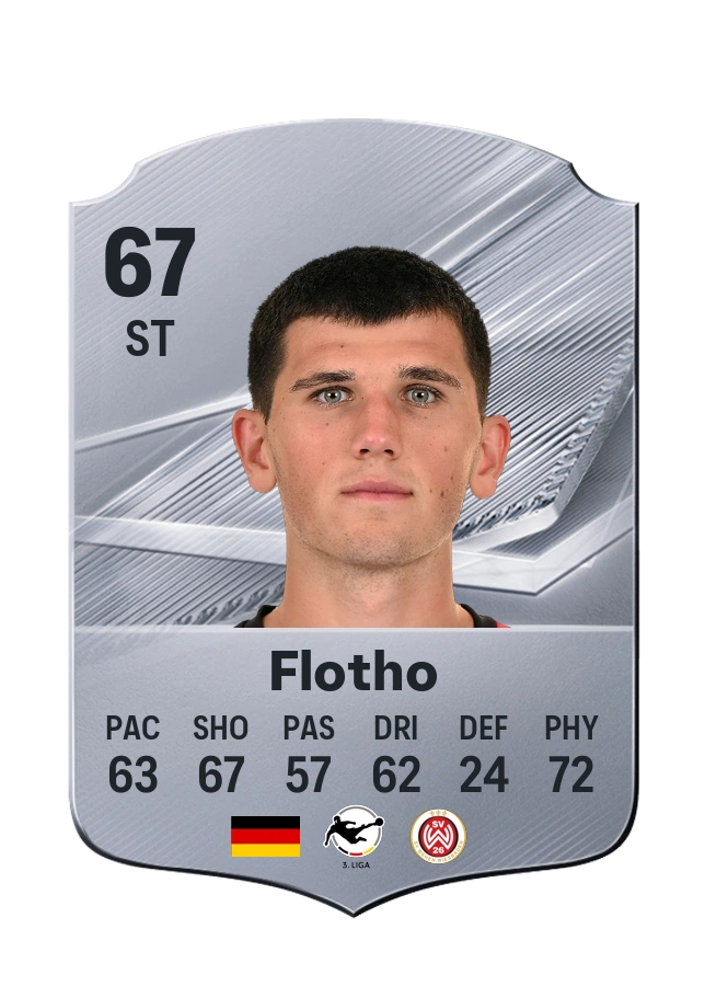 Moritz Flotho, Common-kaart, rating 67