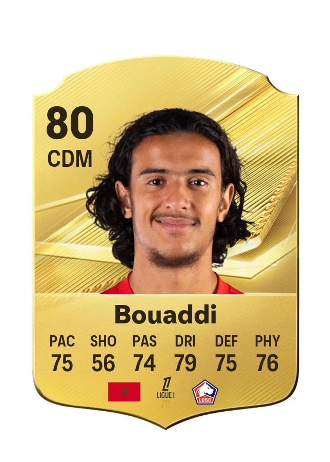 Ayyoub Bouaddi, Common card, rated 80