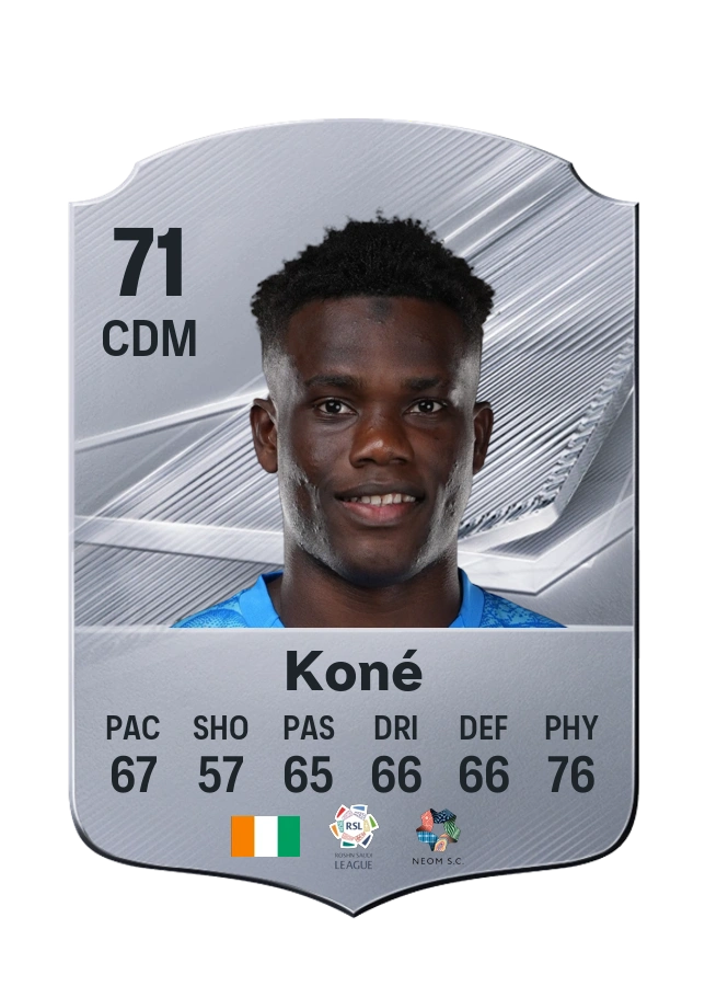 Amadou Koné, Common card, rated 71