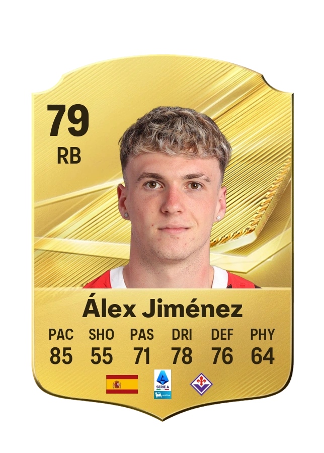 Álex Jiménez, Common card, rated 79