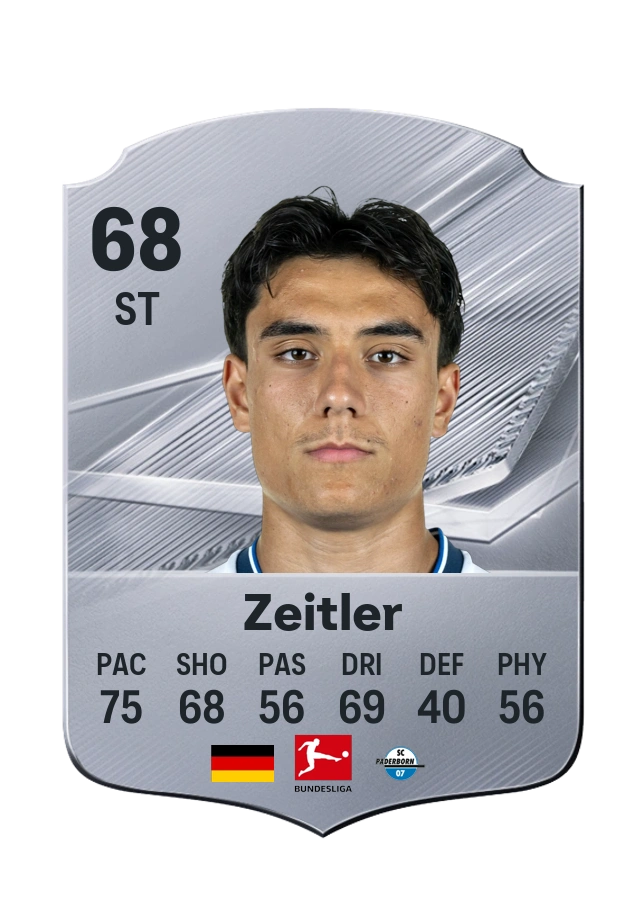 Deniz Zeitler, Common card, rated 68